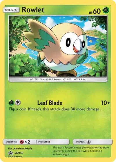 Rowlet — Sun & Moon Promo SM153