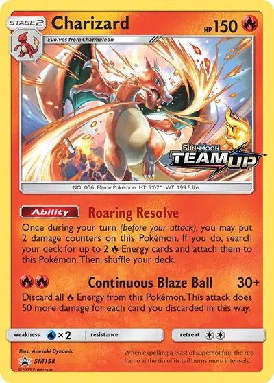 Charizard (Prerelease) — Sun & Moon Promo SM158