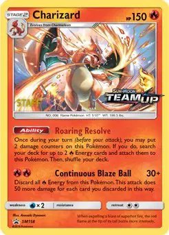 Charizard (Staff Prerelease) — Sun & Moon Promo SM158
