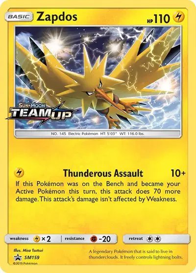 Zapdos — Sun & Moon Promo SM159