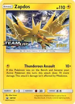Zapdos — Sun & Moon Promo SM159
