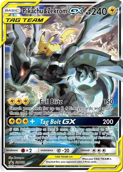 Pikachu & Zekrom GX — Sun & Moon Promo SM168