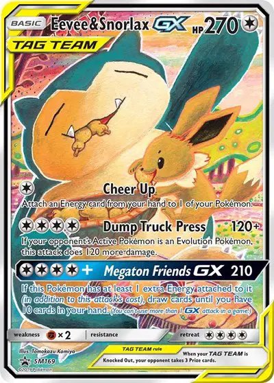 Eevee & Snorlax GX — Sun & Moon Promo SM169