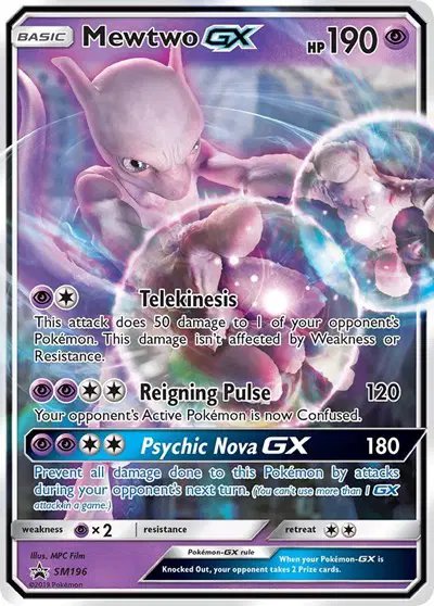 Mewtwo GX — Sun & Moon Promo SM196