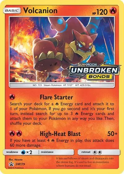 Volcanion (Prerelease) — Sun & Moon Promo SM179