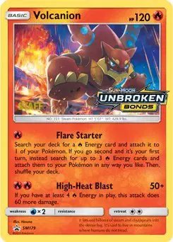 Volcanion (Staff Prerelease) — Sun & Moon Promo SM179
