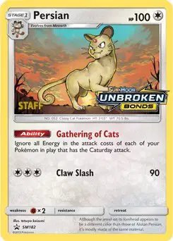 Persian (Staff Prerelease) — Sun & Moon Promo SM182