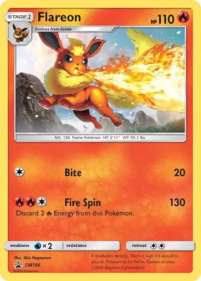 Flareon — Sun & Moon Promo SM186