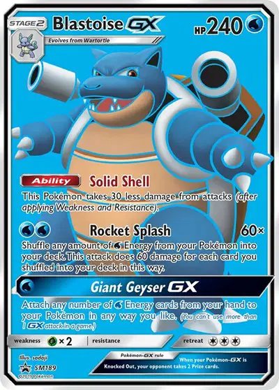 Blastoise GX — Sun & Moon Promo SM189