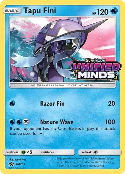Tapu Fini (Prerelease) — Sun & Moon Promo SM203