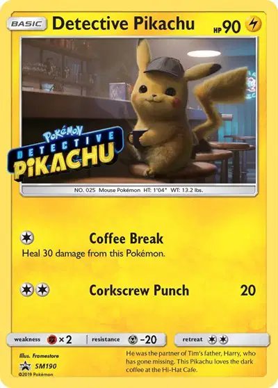 Detective Pikachu — Sun & Moon Promo SM190