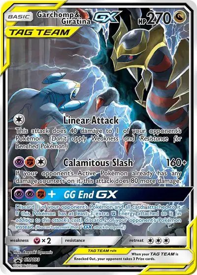 Garchomp & Giratina GX — Sun & Moon Promo SM193