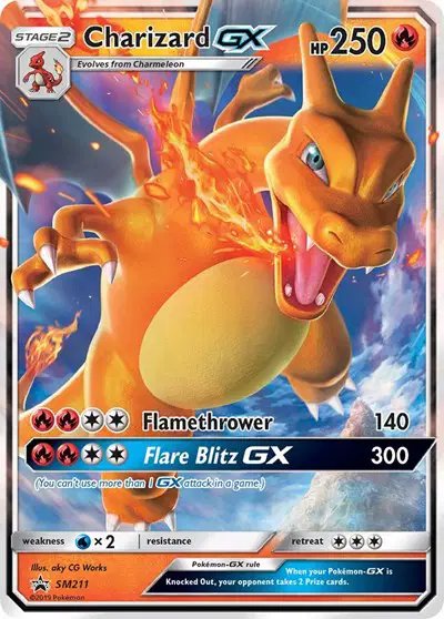 Charizard GX — Sun & Moon Promo SM211