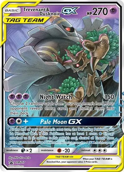 Trevenant & Dusknoir GX — Sun & Moon Promo SM217