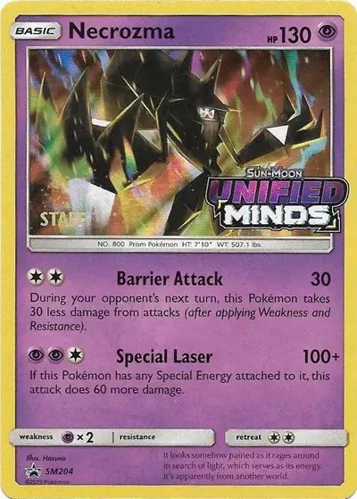 Necrozma (Staff Prerelease) — Sun & Moon Promo SM204