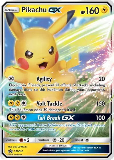 Pikachu GX — Sun & Moon Promo SM232