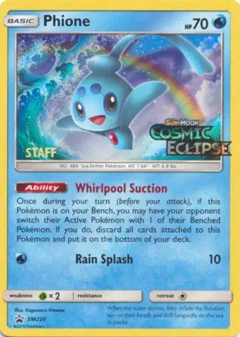Phione (Staff Prerelease) — Sun & Moon Promo SM220