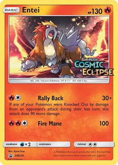 Entei (Prerelease) — Sun & Moon Promo SM219