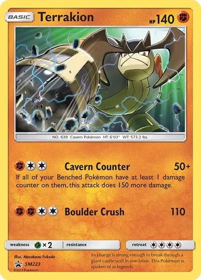 Terrakion — Sun & Moon Promo SM223