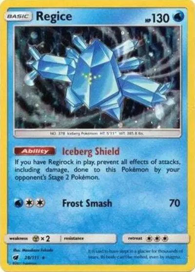 Regice — Sun & Moon Promo 28