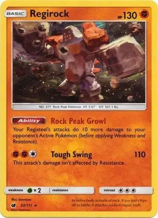 Regirock — Sun & Moon Promo 53