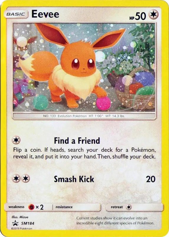 Eevee - SM184 (Cosmos Holo) — Sun & Moon Promo SM184