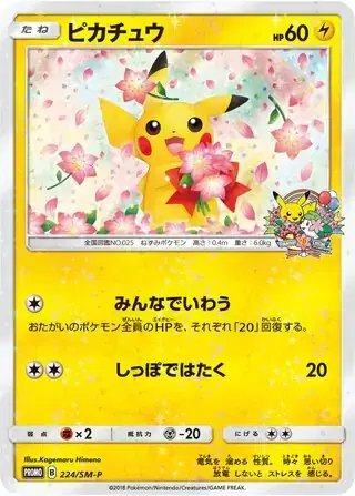 Pikachu (JP) — Sun & Moon Promos JP 224/SM-P