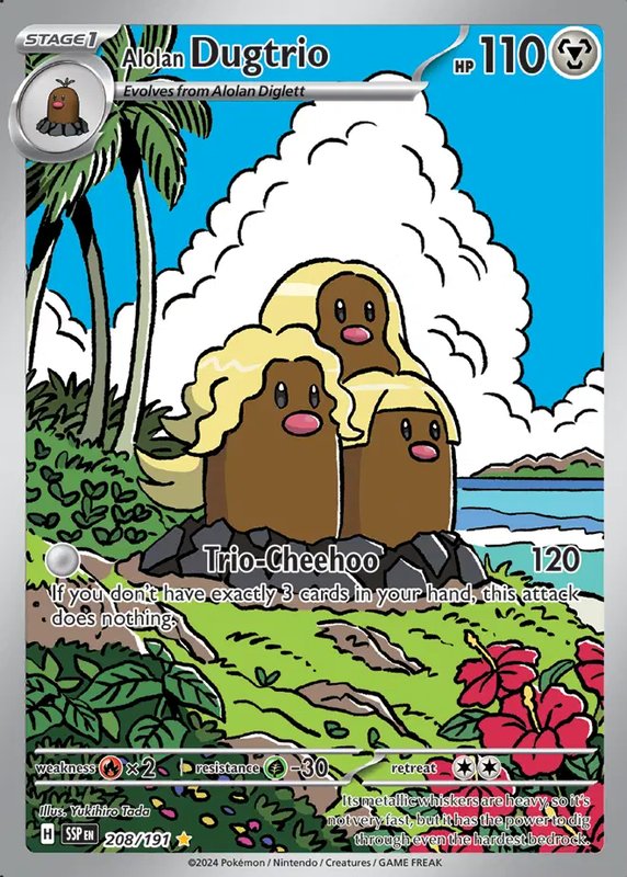 Alolan Dugtrio — Surging Sparks 208/191