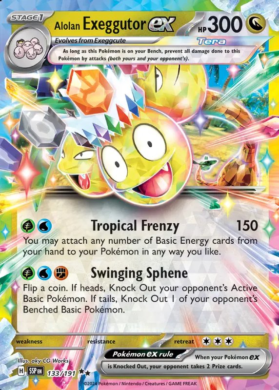 Alolan Exeggutor ex — Surging Sparks 133/191