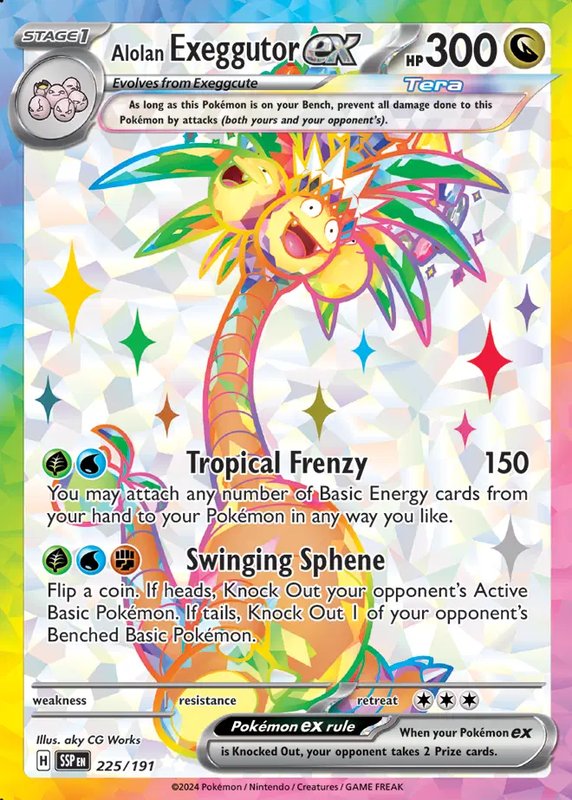 Alolan Exeggutor ex — Surging Sparks 225/191