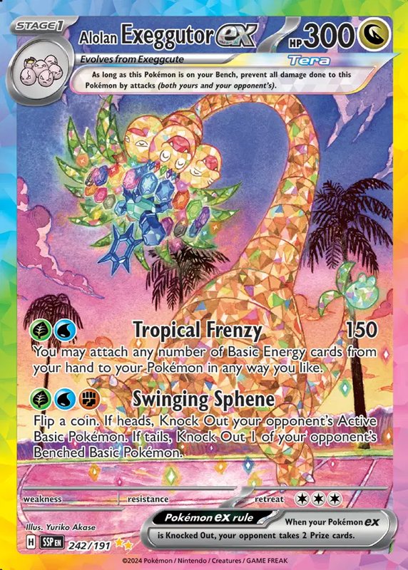 Alolan Exeggutor ex — Surging Sparks 242/191