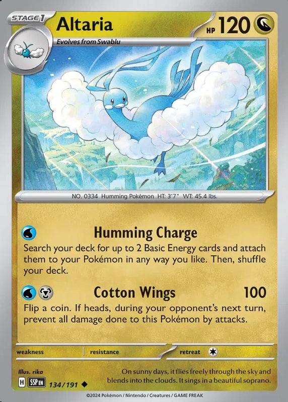 Altaria — Surging Sparks 134/191