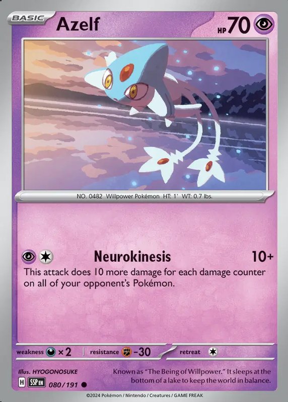 Azelf — Surging Sparks 080/191