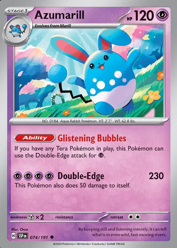 Azumarill — Surging Sparks 074/191