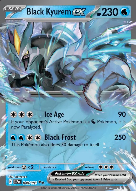 Black Kyurem ex — Surging Sparks 048/191