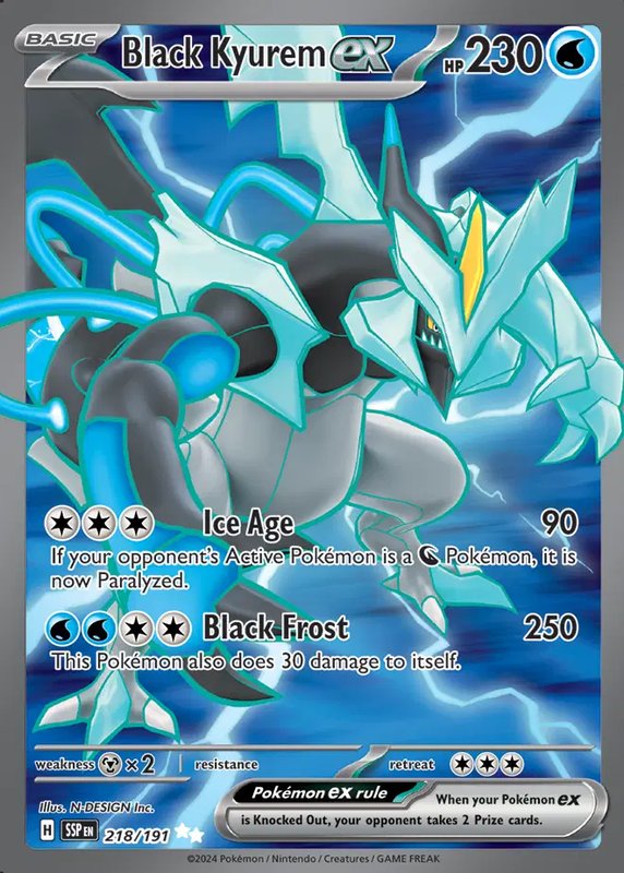 Black Kyurem ex — Surging Sparks 218/191