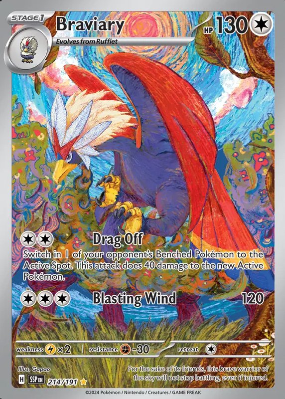 Braviary — Surging Sparks 214/191