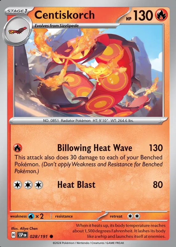 Centiskorch — Surging Sparks 028/191