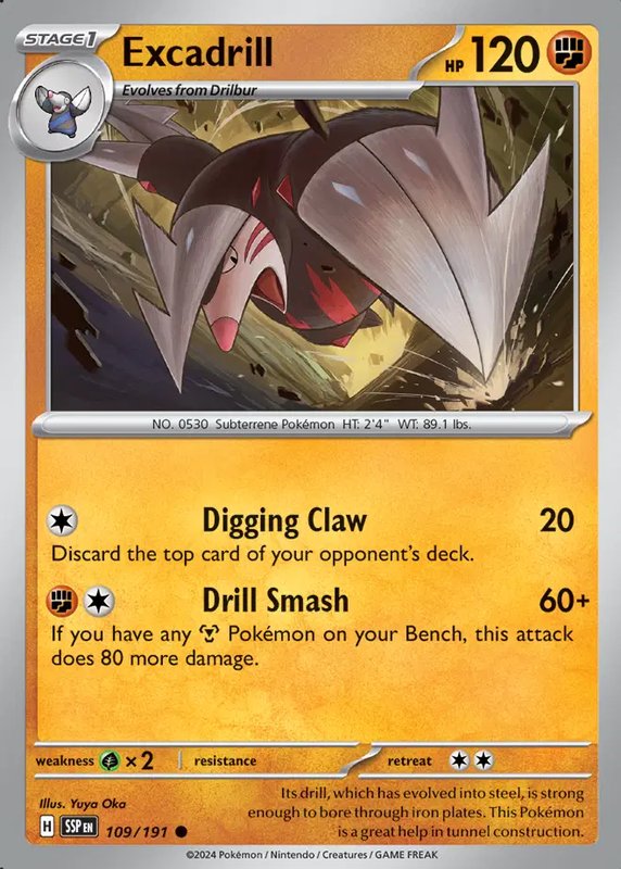 Excadrill — Surging Sparks 109/191