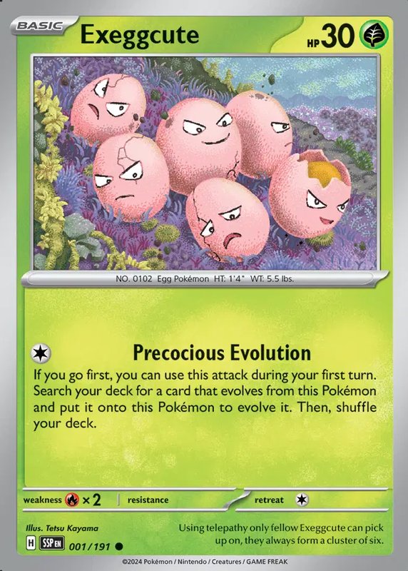 Exeggcute — Surging Sparks 001/191