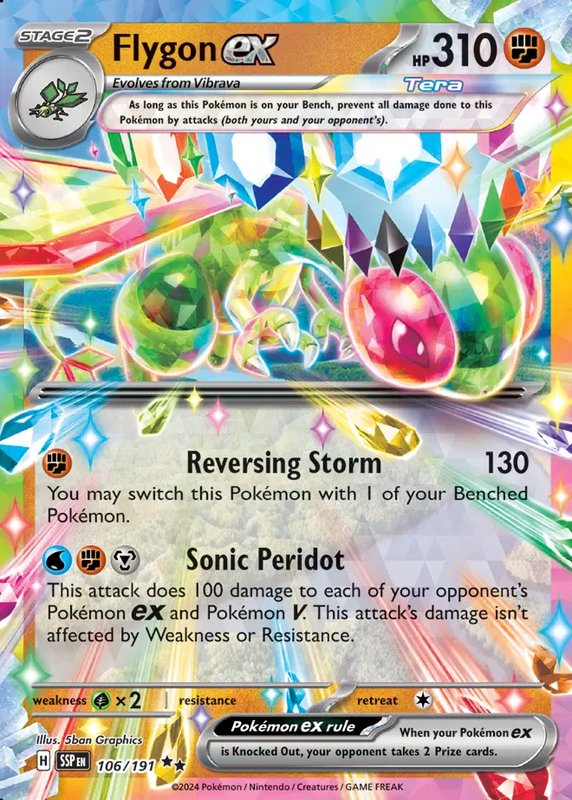 Flygon ex — Surging Sparks 106/191
