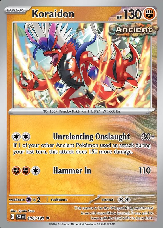 Koraidon — Surging Sparks 116/191