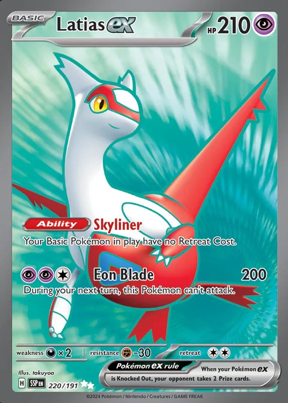 Latias ex — Surging Sparks 220/191