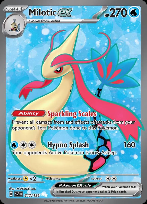 Milotic ex — Surging Sparks 217/191