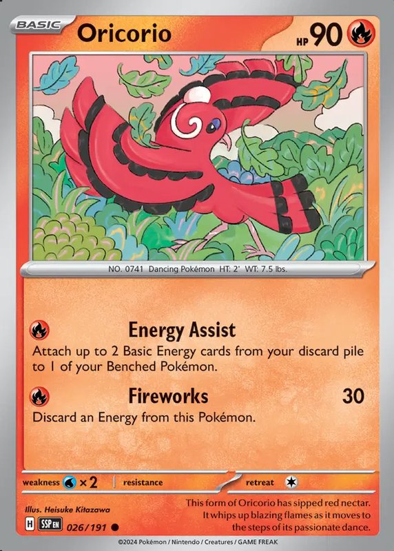 Oricorio — Surging Sparks 026/191