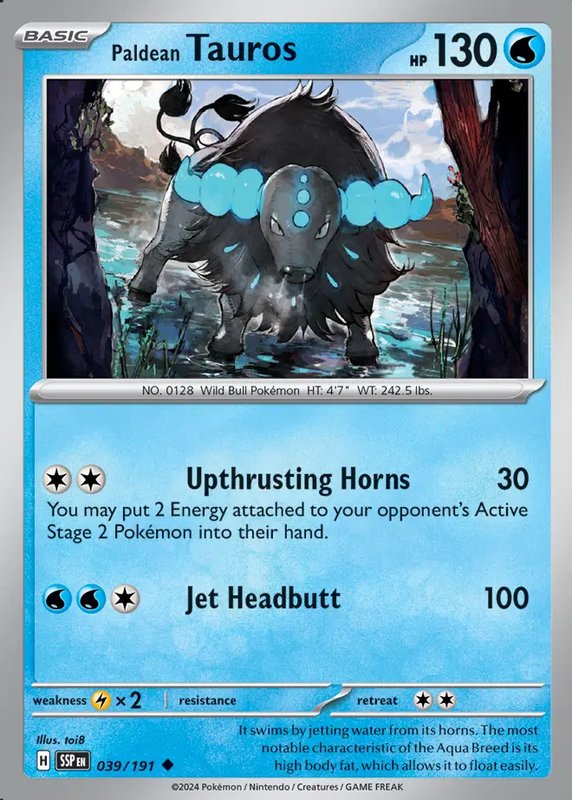 Paldean Tauros — Surging Sparks 039/191