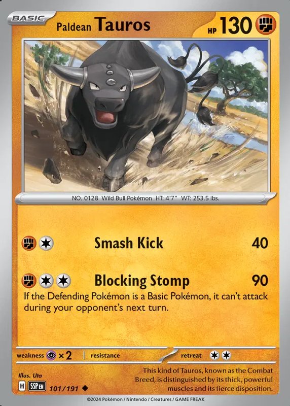Paldean Tauros — Surging Sparks 101/191