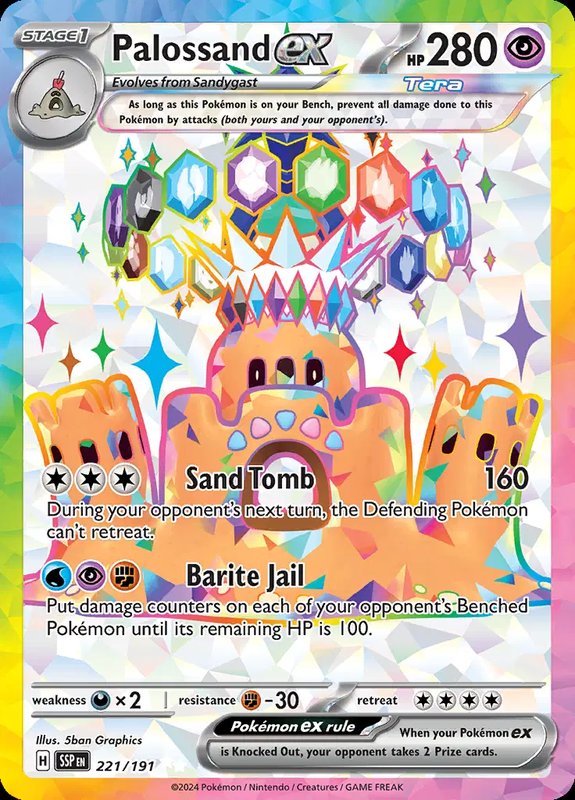 Palossand ex — Surging Sparks 221/191