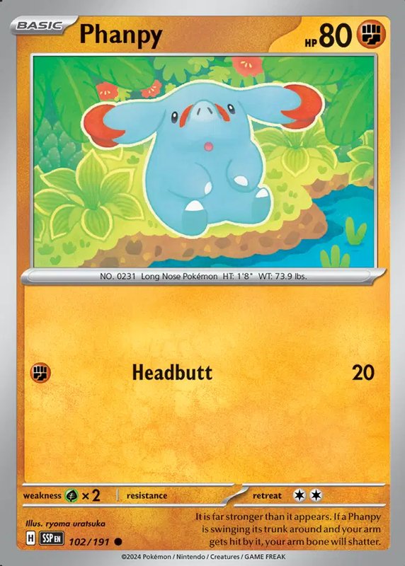 Phanpy — Surging Sparks 102/191