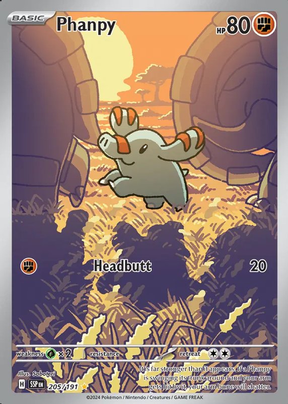 Phanpy — Surging Sparks 205/191